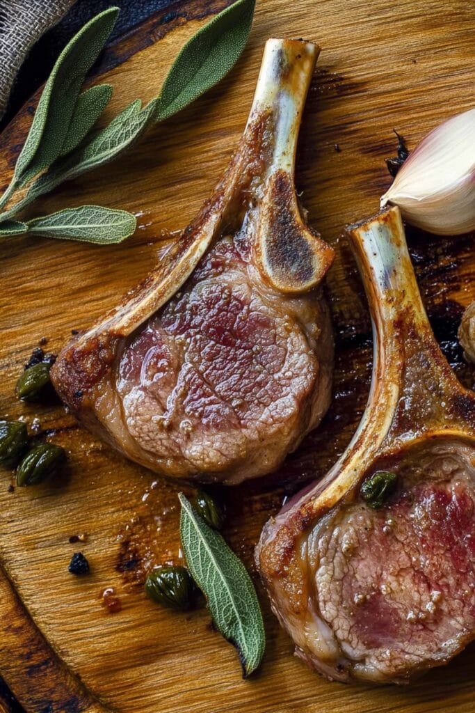 Easy Mediterranean Lamb Chops with Garlic & Anchovies - Anchovy Lamb Chops with Capers Garlic Pin