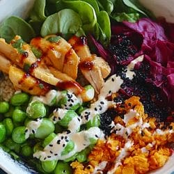 Easy Dinner Idea: Asian Grain Bowl with Miso Dressing 5 Easy Dinner Idea: Asian Grain Bowl with Miso Dressing - Asian Grain Bowl With Miso Dressing 1