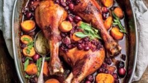 Rustic Braised Turkey Legs with Sweet Potatoes & Cranberries 1 Rustic Braised Turkey Legs with Sweet Potatoes & Cranberries - Braised Turkey Legs with Cranberries Soy Sauce Sweet Potatoes midia