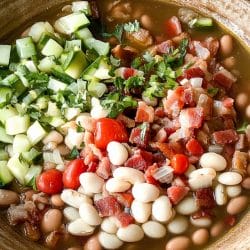 Braised Pinto Beans with Bacon & Winter Vegetables for Dinner 6 Braised Pinto Beans with Bacon & Winter Vegetables for Dinner - Braised Pinto Beans With Bacon Winter Vegetables 1