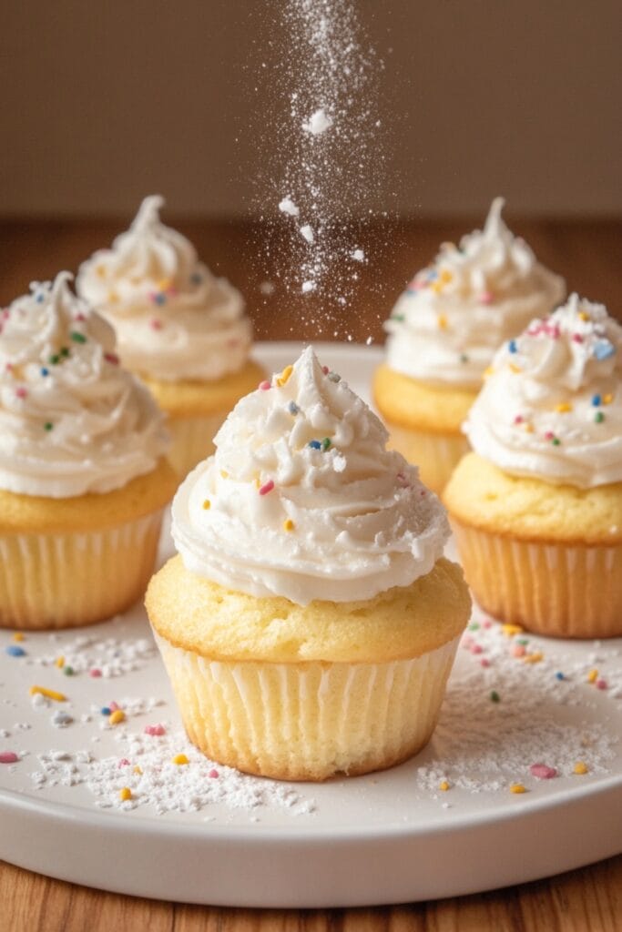 Guilt-Free Carnivore Cupcakes Recipe with Creamy Frosting - Carnivore Vanilla Cupcakes with Whipped Cream Frosting Pin