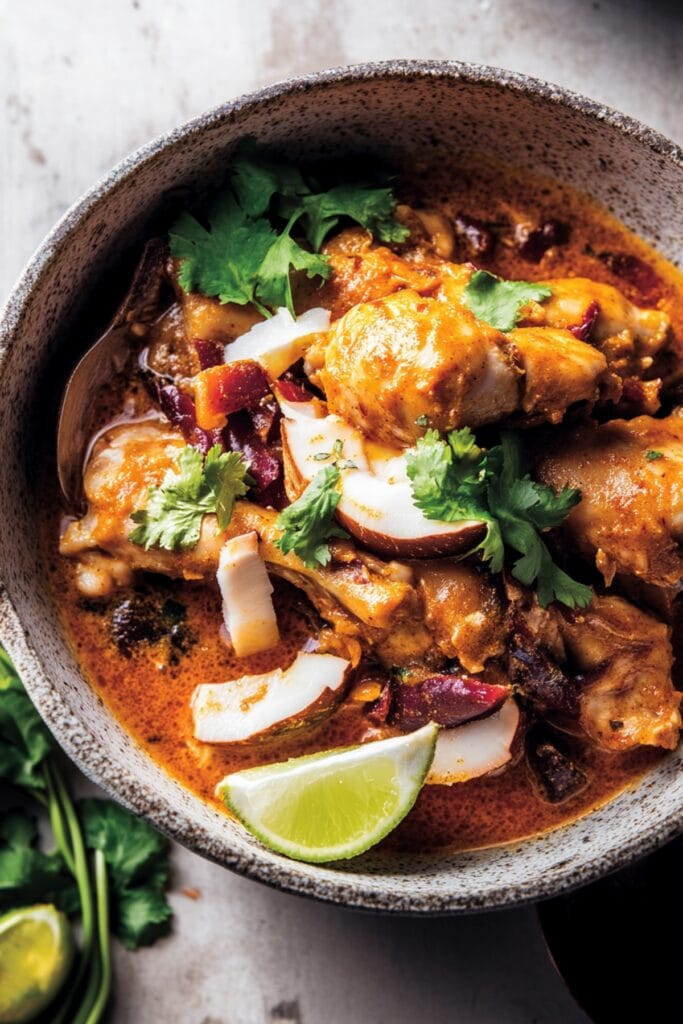 Thai-Inspired Coconut Chicken Stew Perfect for Cozy Evenings 2 Thai-Inspired Coconut Chicken Stew Perfect for Cozy Evenings - Coconut Curry Chicken Pin