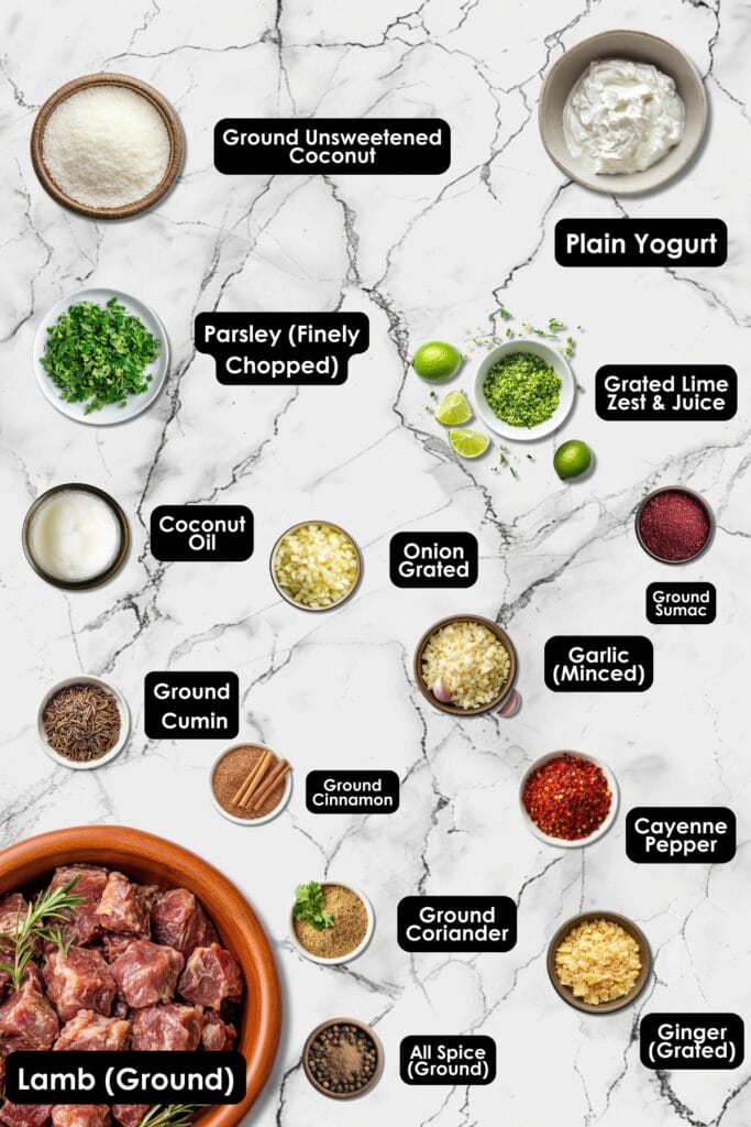 How to Make Coconut Kofte Kebabs for a Delicious Family Dinner 3 How to Make Coconut Kofte Kebabs for a Delicious Family Dinner - Coconut Kofte Kebabs Ingredients