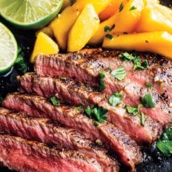 The Best Cuban Flank Steak Recipe for a Crowd-Pleasing Dinner 4 The Best Cuban Flank Steak Recipe for a Crowd-Pleasing Dinner - Cuban Flank Steak with Lime Fresh Mango 1