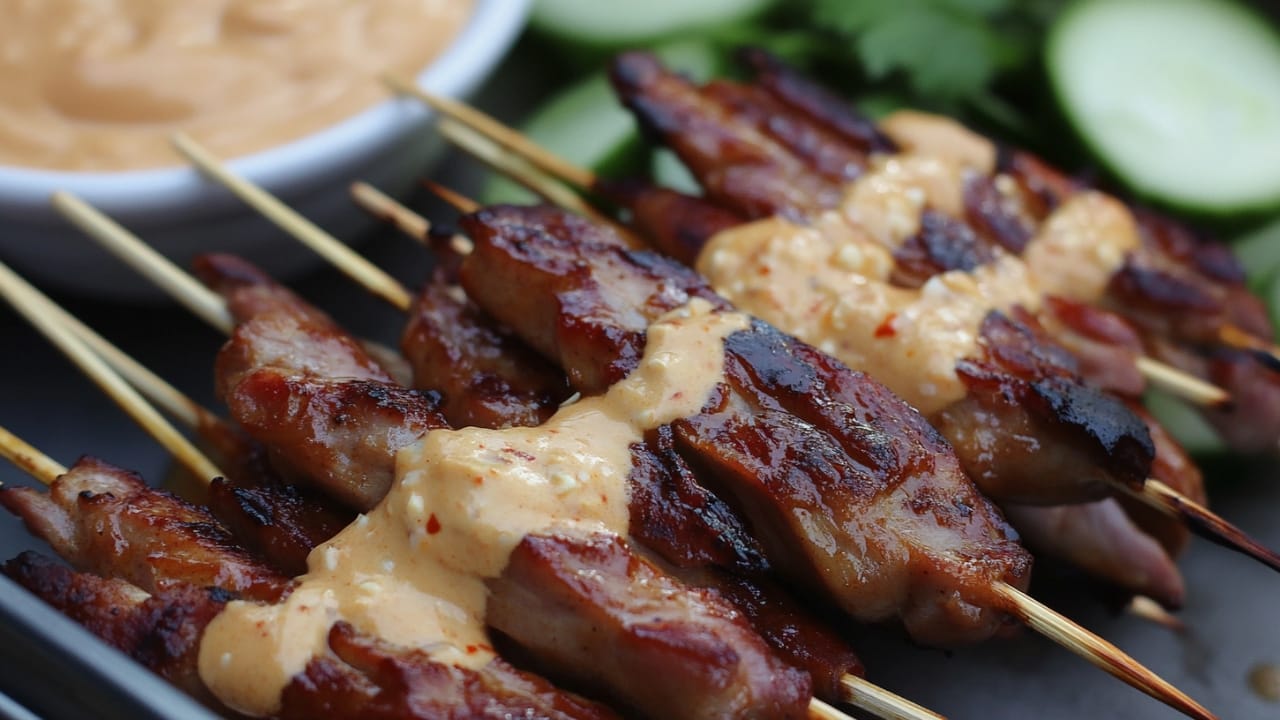 Taste the World: 25 Bold Dinner Recipes with Global Flavors 16 Taste the World: 25 Bold Dinner Recipes with Global Flavors - Duck Satay with Peanut Sauce 1