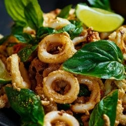 How to Make Garlicky Calamari with Basil & Lime 4 How to Make Garlicky Calamari with Basil & Lime - Garlicky Calamari with Basil Chile Lime 1
