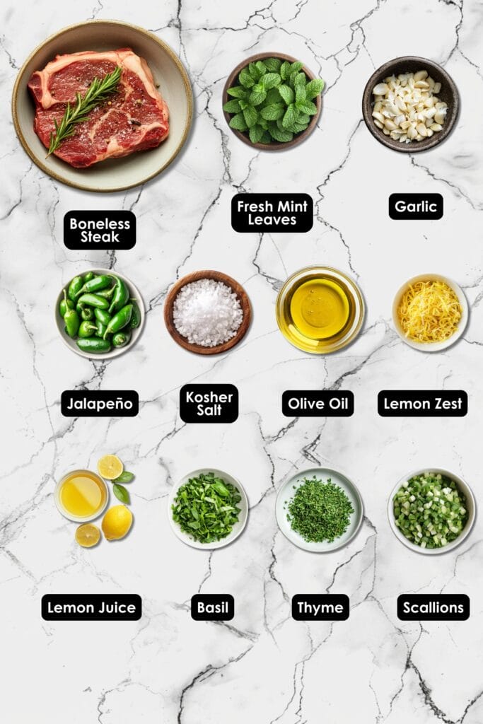 Herb-Marinated Steak With Lemon: A Crowd-Pleasing Dinner Recipe 3 Herb-Marinated Steak With Lemon: A Crowd-Pleasing Dinner Recipe - Herb Marinated Steak with Lemon Ingredients
