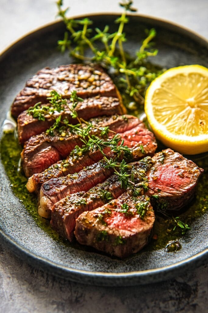 Herb-Marinated Steak With Lemon: A Crowd-Pleasing Dinner Recipe 2 Herb-Marinated Steak With Lemon: A Crowd-Pleasing Dinner Recipe - Herb Marinated Steak with Lemon Pin