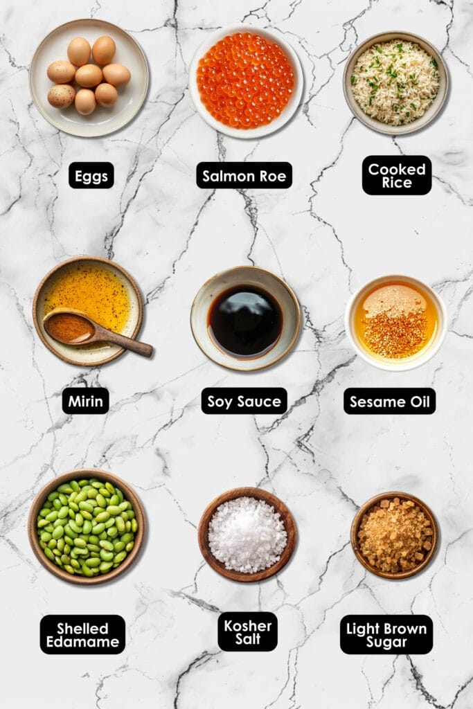 Easy Japanese Dinner: Fluffy Omelet & Edamame Rice 3 Easy Japanese Dinner: Fluffy Omelet & Edamame Rice - Japanese Omelet With Edamame Rice Ingredients