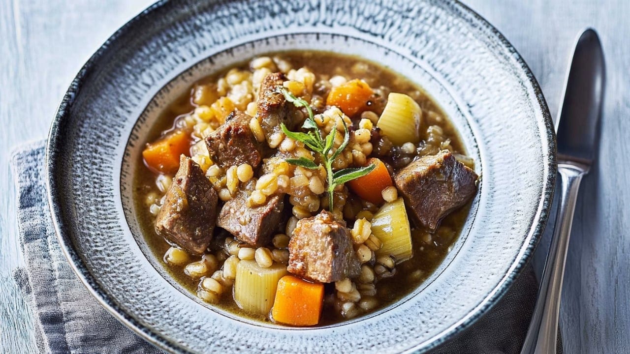 Taste the World: 25 Bold Dinner Recipes with Global Flavors 10 Taste the World: 25 Bold Dinner Recipes with Global Flavors - Lamb Stew with Barley Leeks 1