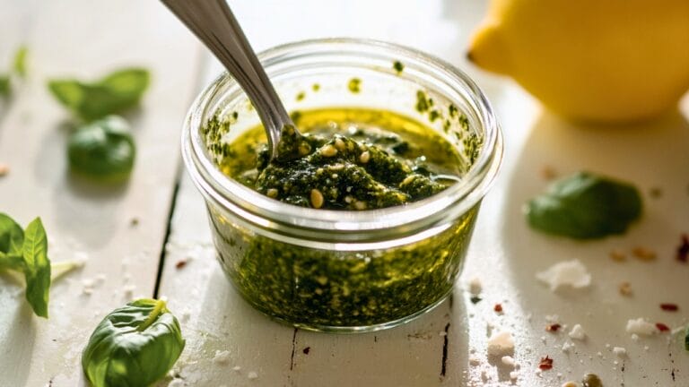 Easy Lemon Basil Pesto Recipe for Busy Cooks 6 Easy Lemon Basil Pesto Recipe for Busy Cooks - Lemon Basil Pesto Recipe midia