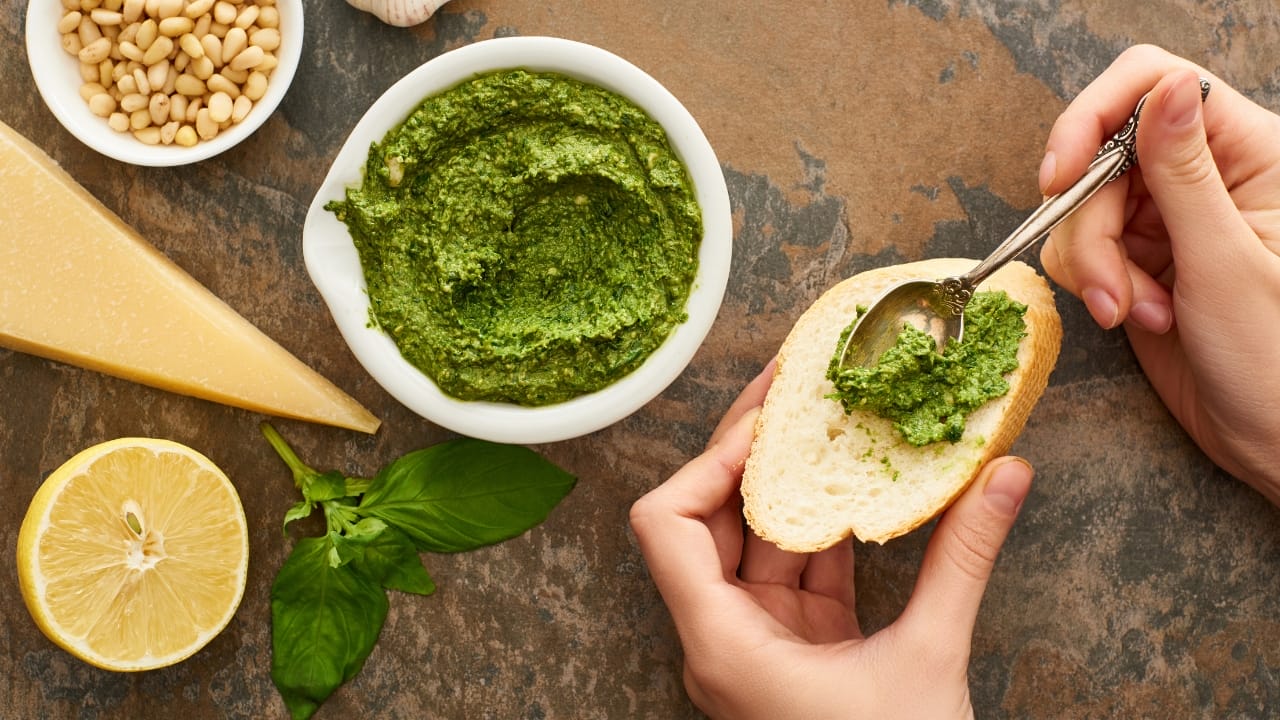 Easy Lemon Basil Pesto Recipe for Busy Cooks 3 Easy Lemon Basil Pesto Recipe for Busy Cooks - Lemon Basil Pesto Recipe ss1835184391 degm