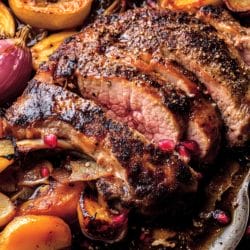 Easy Sheet-Pan Dinner: Pork Chops With Pomegranate Glaze 4 Easy Sheet-Pan Dinner: Pork Chops With Pomegranate Glaze - Peachy Pork or Veal with Pomegranate Molasses Charred Onion 1