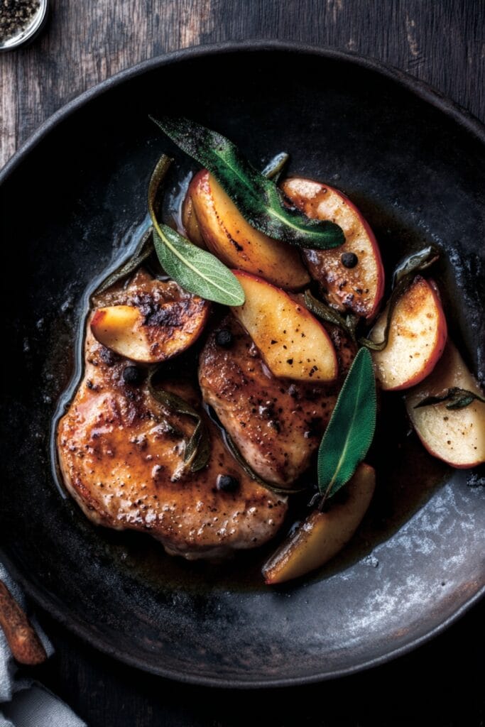 Juicy Turkey Breast Recipe for Weeknight Dinners 2 Juicy Turkey Breast Recipe for Weeknight Dinners - Pork Scallopini with Sage Black Pepper Apples Pin