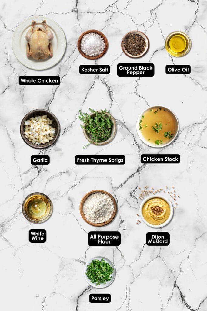 Fast & Delicious Roasted Chicken for Your Next Dinner 3 Fast & Delicious Roasted Chicken for Your Next Dinner - Roasted Chicken with Garlic Rosemary Mustard Ingredients