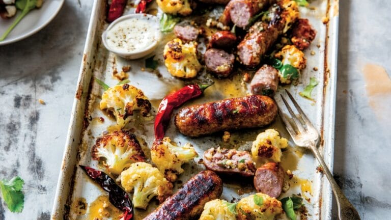 Sausage & Cauliflower Dinner Recipe with a Mediterranean Flair 6 Sausage & Cauliflower Dinner Recipe with a Mediterranean Flair - Roasted Sausage Cauliflower With Cumin Turkish Pepper 1