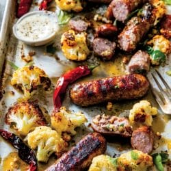 Sausage & Cauliflower Dinner Recipe with a Mediterranean Flair 5 Sausage & Cauliflower Dinner Recipe with a Mediterranean Flair - Roasted Sausage Cauliflower With Cumin Turkish Pepper 1
