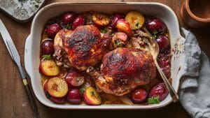 Flavorful Sumac Chicken with Sweet Plums Is a Perfect Combination 1 Flavorful Sumac Chicken with Sweet Plums Is a Perfect Combination - Roasted Sumac Chicken with Plums 1