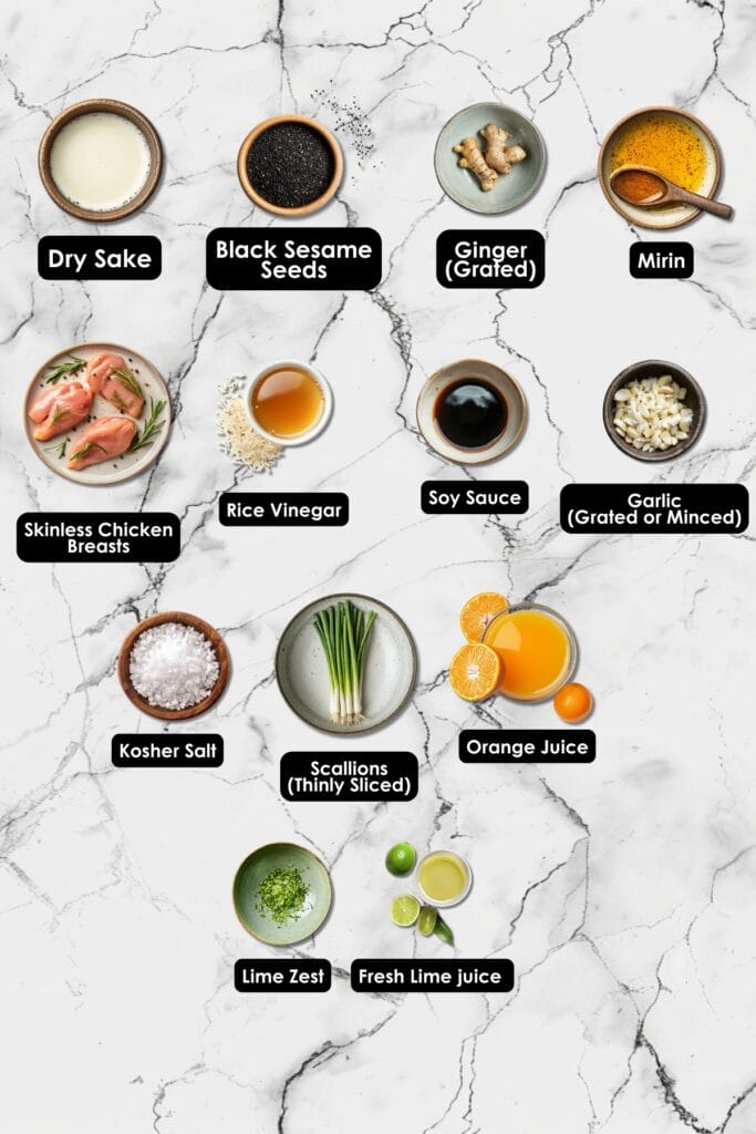 Tender & Juicy Sake-Steamed Chicken for Dinner 3 Tender & Juicy Sake-Steamed Chicken for Dinner - Sake Steamed Chicken Ingredients