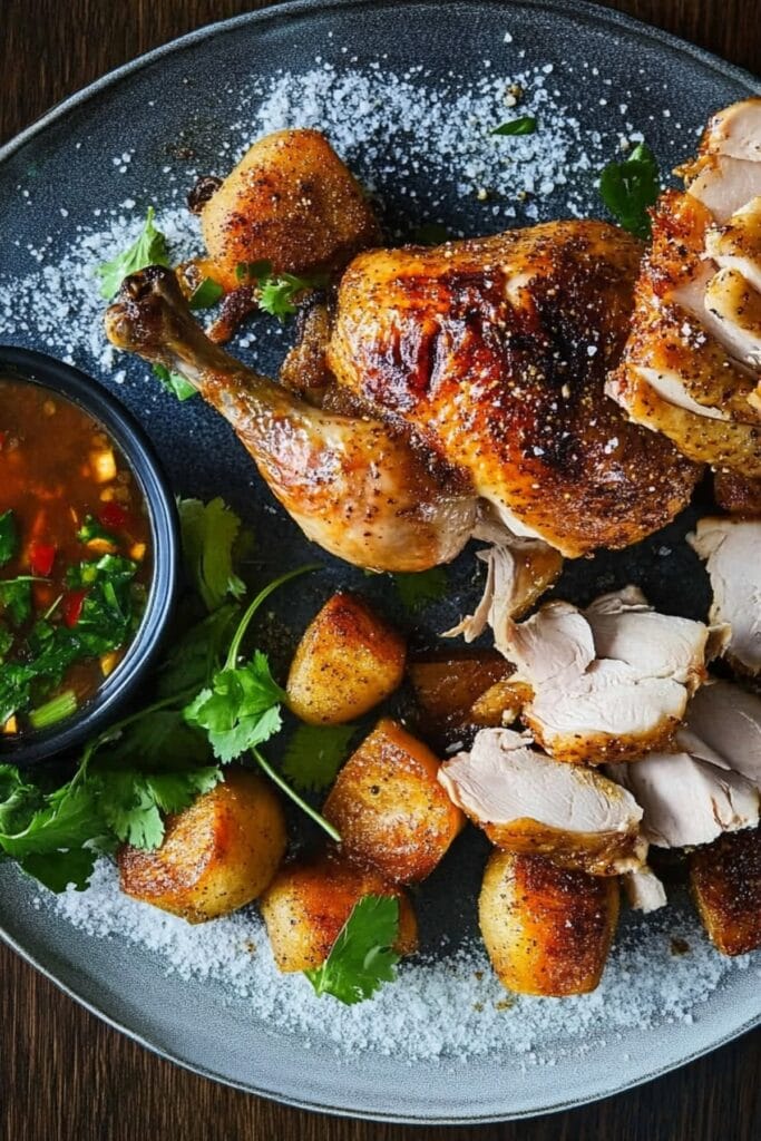 The Easiest Salt & Pepper Roasted Chicken for Any Occasion 2 The Easiest Salt & Pepper Roasted Chicken for Any Occasion - Salt Pepper Roasted Chicken Pin