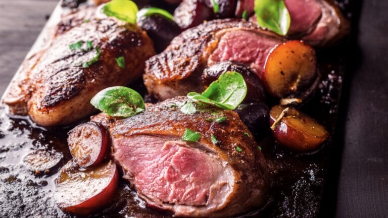 A Perfect Balance of Sweet & Savory: Duck Breasts with Plums 7 A Perfect Balance of Sweet & Savory: Duck Breasts with Plums - Seared Duck Breasts with Plums Garam Masala 1