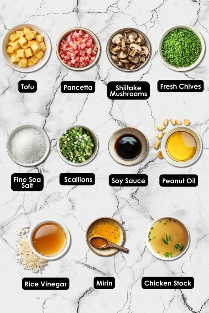 20-Minute Tofu & Bacon Dinner Recipe You'll Love 4 20-Minute Tofu & Bacon Dinner Recipe You'll Love - Seared Tofu With Bacon Shiitakes Ingredients