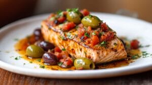 Easy Slow-Roasted Tuna Recipe with Harissa & Olives 1 Easy Slow-Roasted Tuna Recipe with Harissa & Olives - Slow Roasted Tuna With Harissa Olives 1