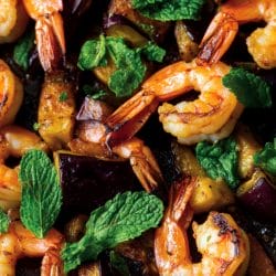 Zesty Shrimp Dinner Idea with Roasted Veggies & Mint 4 Zesty Shrimp Dinner Idea with Roasted Veggies & Mint - Spicy Roasted Shrimp With Eggplant Mint 1