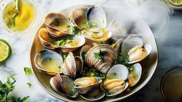The Easiest Way to Make Steamed Clams for Dinner 6 The Easiest Way to Make Steamed Clams for Dinner - Steamed Clams With Spring Herbs Lime 1