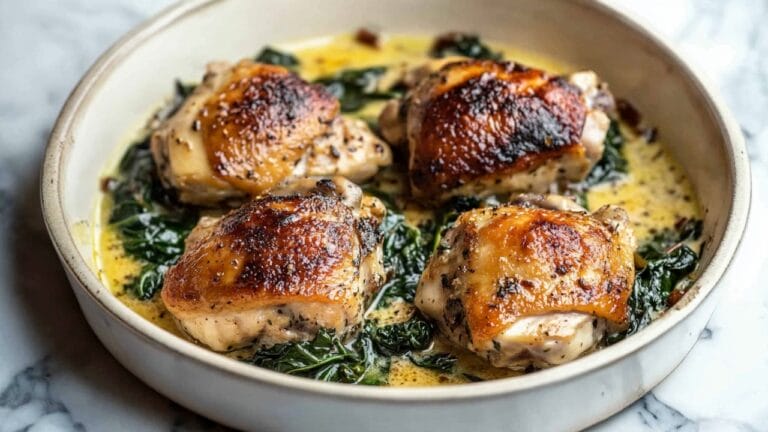 Sweet & Savory Garlic Chicken for Cozy Dinner Nights 5 Sweet & Savory Garlic Chicken for Cozy Dinner Nights - Sweet Garlic Chicken with Wilted Chard 1
