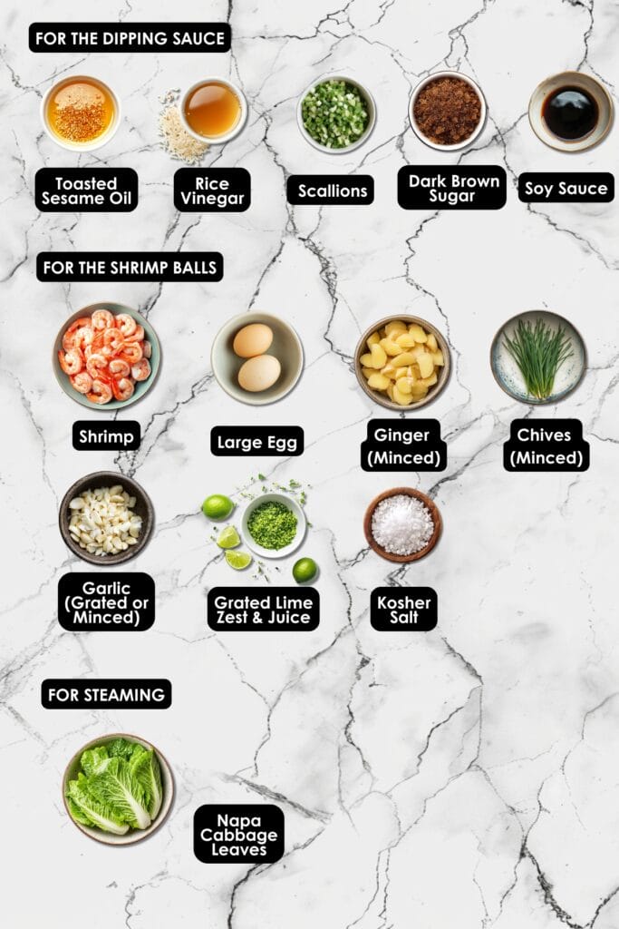 Light & Healthy Thai Shrimp Balls for Weeknight Meals 3 Light & Healthy Thai Shrimp Balls for Weeknight Meals - Thai Style Shrimp Balls with Napa Cabbage Ingredients