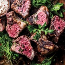 Juicy Lamb Chops with Tahini Sauce Are Mediterranean Perfection 4 Juicy Lamb Chops with Tahini Sauce Are Mediterranean Perfection - Turkish Lamb Chops with Sumac Tahini Dill 1