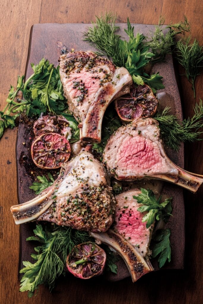 Juicy Lamb Chops with Tahini Sauce Are Mediterranean Perfection 2 Juicy Lamb Chops with Tahini Sauce Are Mediterranean Perfection - Turkish Lamb Chops with Sumac Tahini Dill Pin