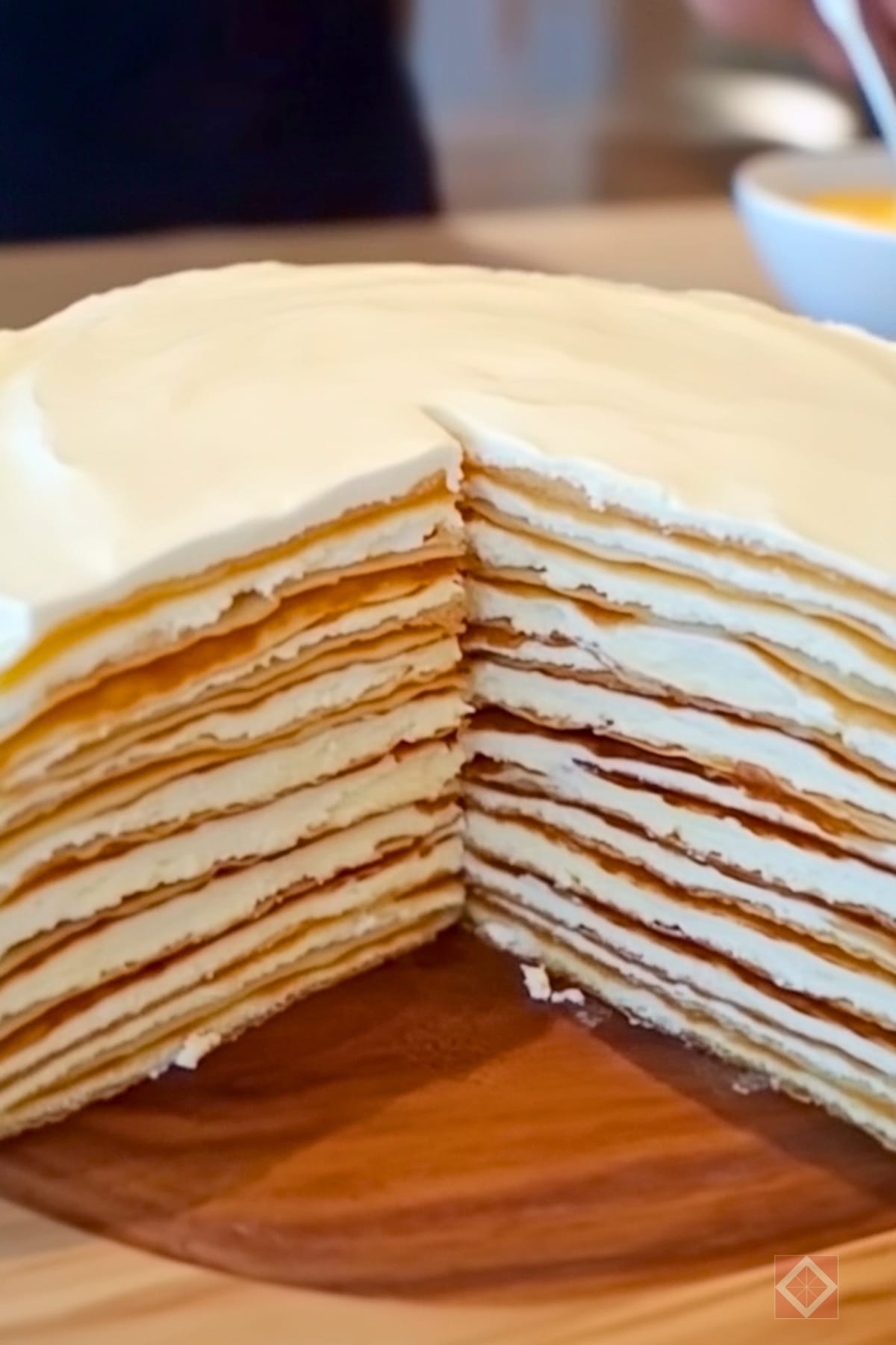 Carnivore Crepe Cake with Buttery Whipped Cream Frosting 2 Carnivore Crepe Cake with Buttery Whipped Cream Frosting - carnivore diet crepe cake midia 3