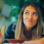 12 Hacks to Keep Wasps Out of Your Yard & Home Next Summer - woman fly Swatter ss2481185681 degm