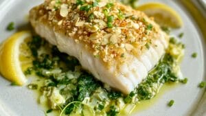 Easy Cod Recipe with a Healthy Almond-Herb Crust 1 Easy Cod Recipe with a Healthy Almond-Herb Crust - Almond Herb Crusted Cod midia