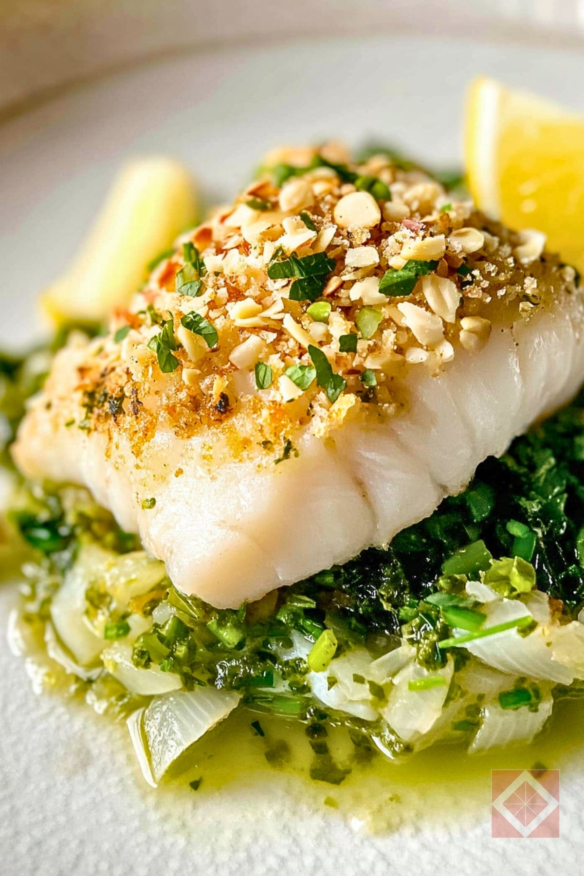 Easy Cod Recipe with a Healthy Almond-Herb Crust 3 Easy Cod Recipe with a Healthy Almond-Herb Crust - Almond Herb Crusted Cod pin 1 midia