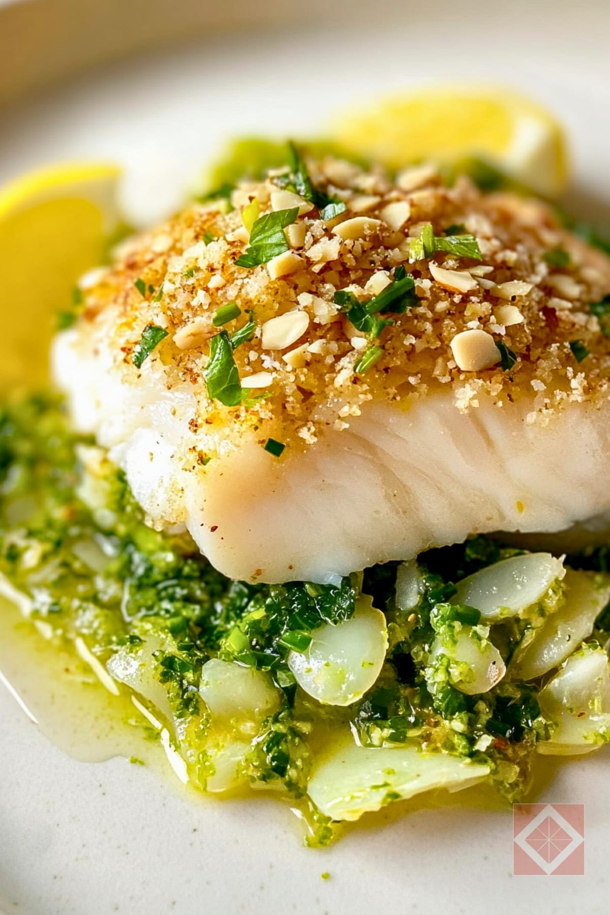 Easy Cod Recipe with a Healthy Almond-Herb Crust 4 Easy Cod Recipe with a Healthy Almond-Herb Crust - Almond Herb Crusted Cod pin 2 midia