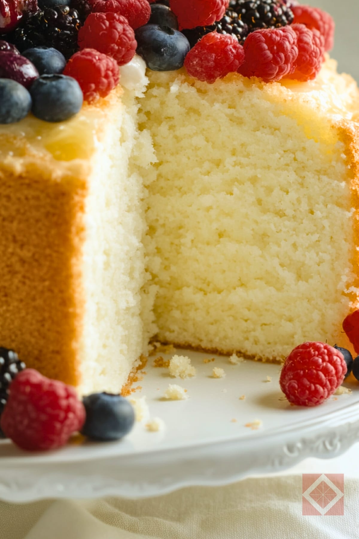 Light & Airy Angel’s Food Cake Recipe 3 Light & Airy Angel’s Food Cake Recipe - Angels Food Cake pin 1 midia