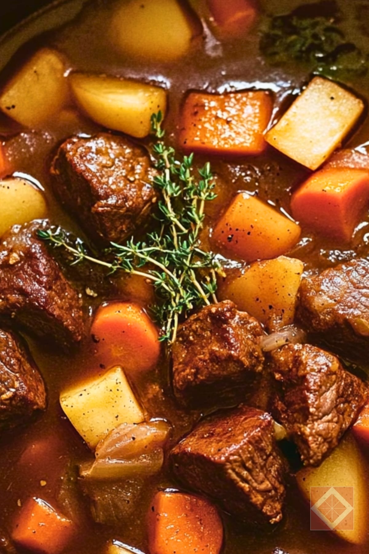14 High-Protein Meat Recipes That Are Actually Healthy (And Crazy Delicious!) 13 14 High-Protein Meat Recipes That Are Actually Healthy (And Crazy Delicious!) - Apple Cider Beef Stew pin 1 midia