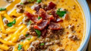 Easy Bacon Cheeseburger Soup: A Comforting Carnivore Diet Staple 1 Easy Bacon Cheeseburger Soup: A Comforting Carnivore Diet Staple - Bacon Cheeseburger Soup midia