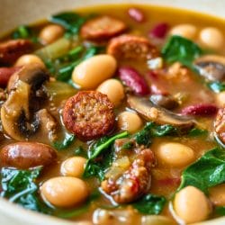 Simple 15-Bean Soup with Sausage & Spinach One Pot Recipe to Try 5 Simple 15-Bean Soup with Sausage & Spinach One Pot Recipe to Try - Bean Soup with Sausage and Spinach midia