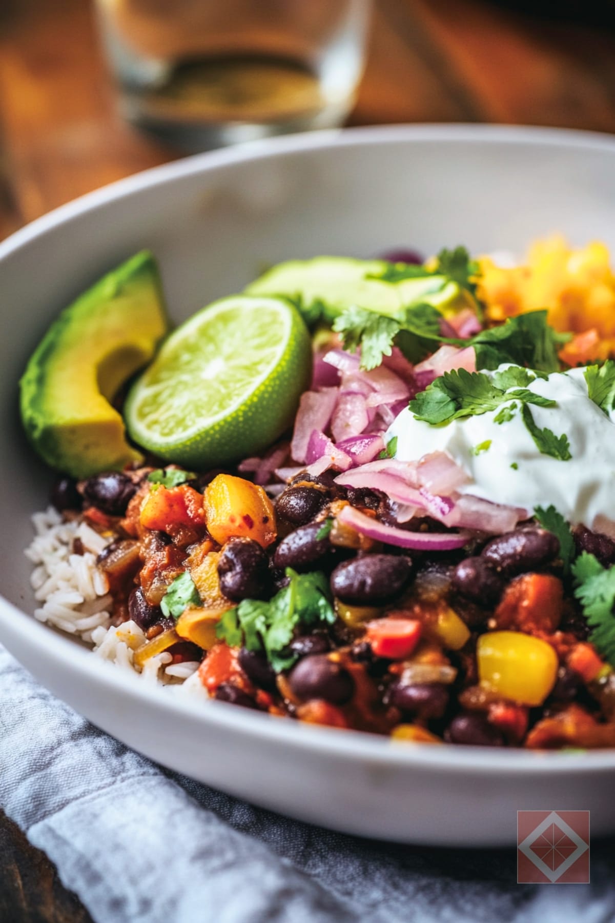One-Pan Black Bean Skillet Dinner with Lime Crema & Quick Pickled Onions 4 One-Pan Black Bean Skillet Dinner with Lime Crema & Quick Pickled Onions - Black Bean Skillet Dinner Recipe with Quick Pickled Red Onion and Lime Crema pin 2 midia