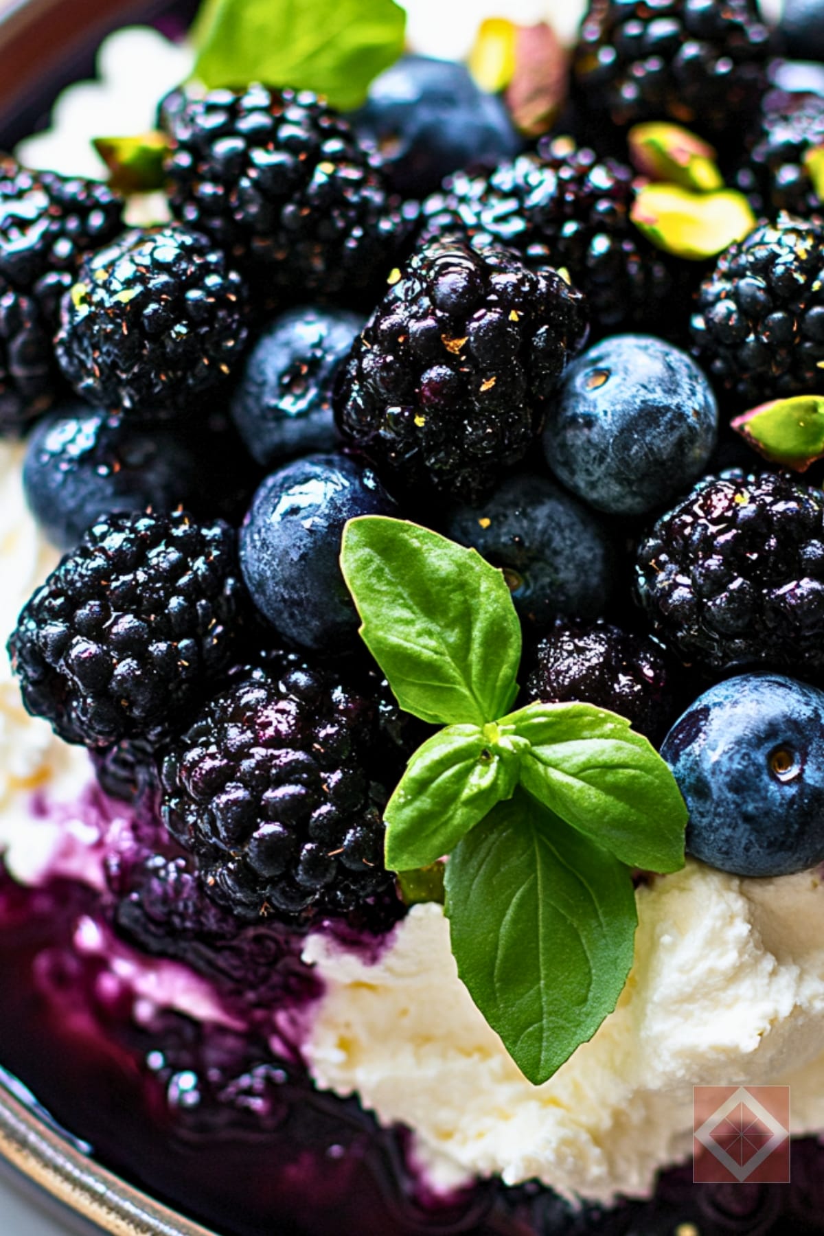 The Perfect Anti-Inflammatory Berry & Cheese Dessert 4 The Perfect Anti-Inflammatory Berry & Cheese Dessert - Blackberry and Blueberry Dessert with Whipped Goat Cheese pin 2 midia