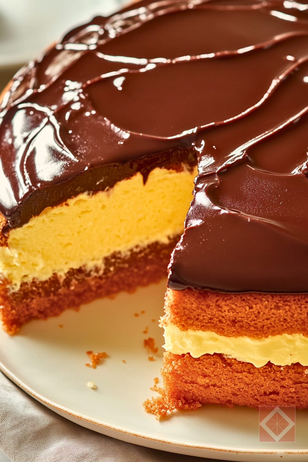 Classic Boston Cream Pie Made Simple - Boston Cream Pie pin 2 midia