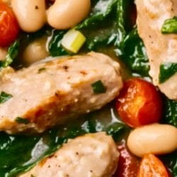 Best Braised Chicken Sausages with White Beans Spinach One-Pot Recipe 5 Best Braised Chicken Sausages with White Beans Spinach One-Pot Recipe - Braised Chicken Sausages with White Beans Spinach midia