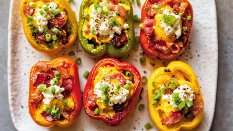 Healthy & Easy Stuffed Breakfast Bell Peppers 8 Healthy & Easy Stuffed Breakfast Bell Peppers - Breakfast Stuffed Bell Peppers midia