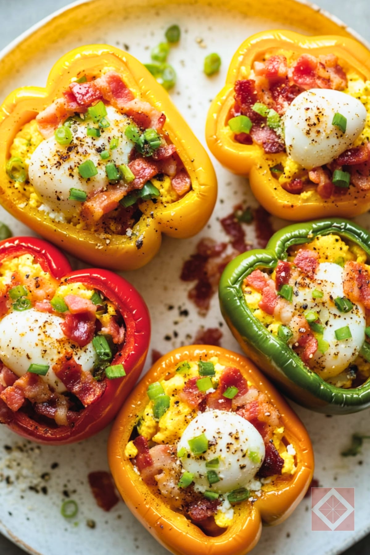 14 Nourishing Breakfast Ideas That’ll Actually Keep You Full Until Lunch 3 14 Nourishing Breakfast Ideas That’ll Actually Keep You Full Until Lunch - Breakfast Stuffed Bell Peppers pin 1 midia