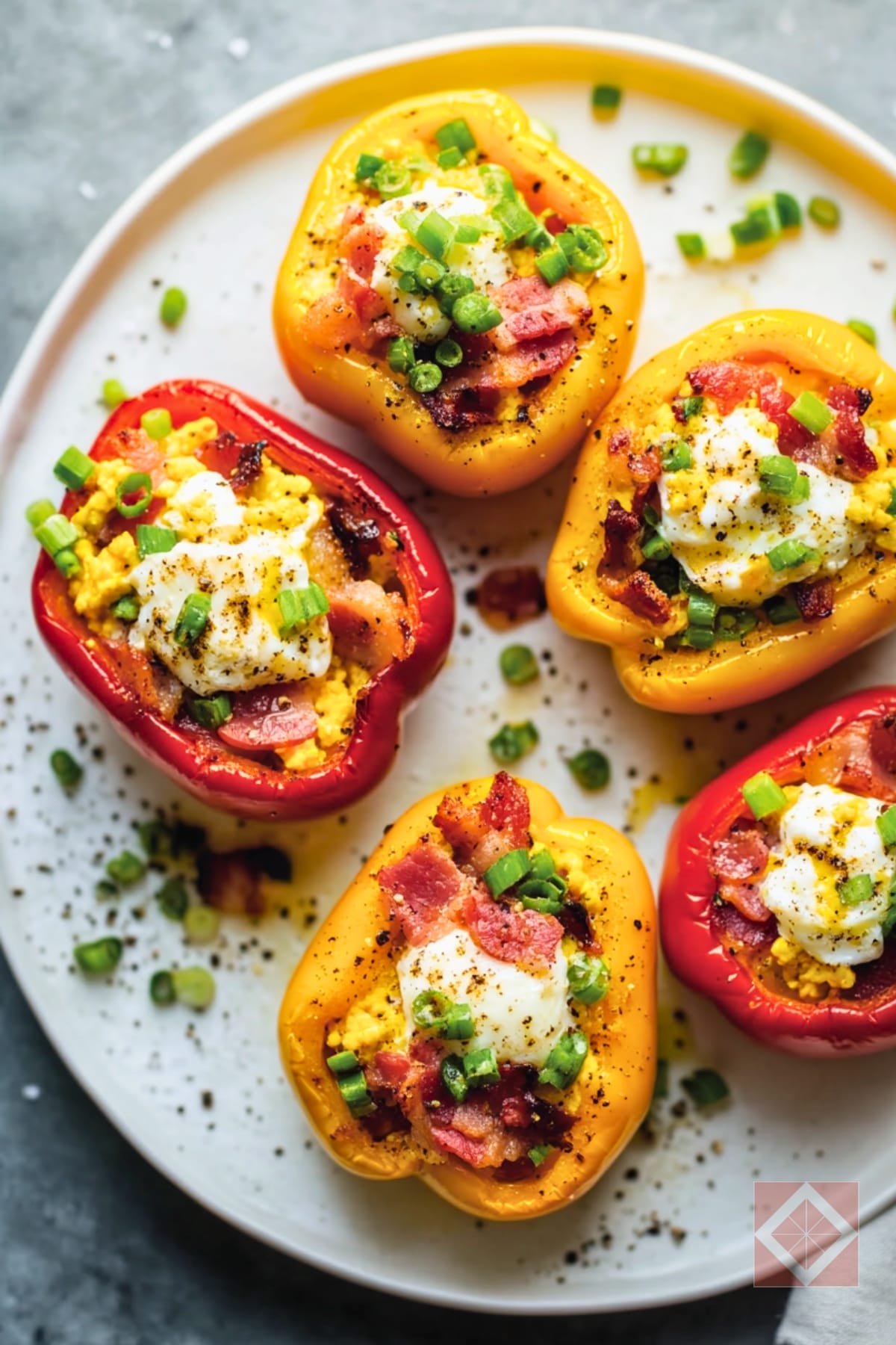 Healthy & Easy Stuffed Breakfast Bell Peppers 4 Healthy & Easy Stuffed Breakfast Bell Peppers - Breakfast Stuffed Bell Peppers pin 2 midia