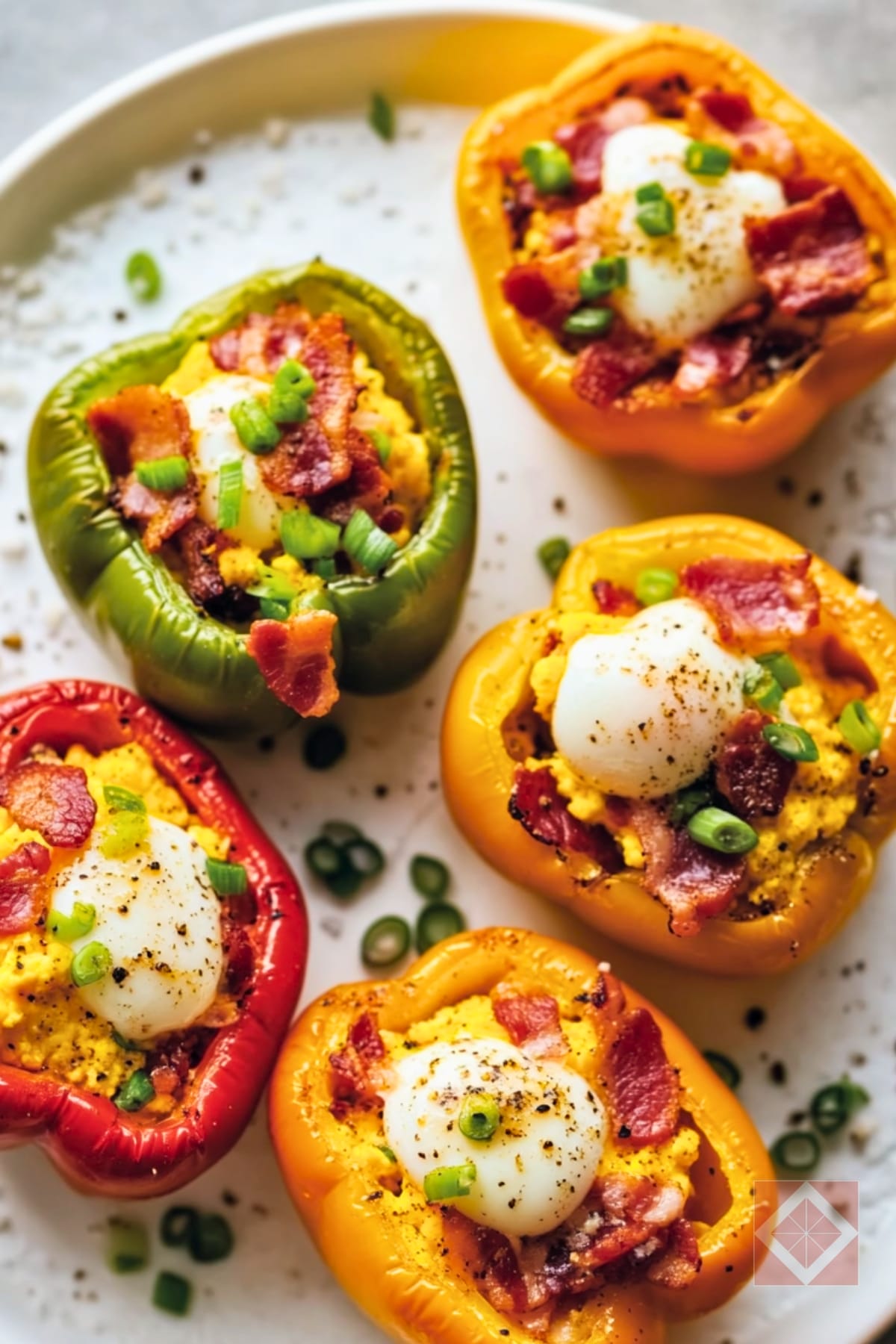 Healthy & Easy Stuffed Breakfast Bell Peppers 5 Healthy & Easy Stuffed Breakfast Bell Peppers - Breakfast Stuffed Bell Peppers pin 3 midia